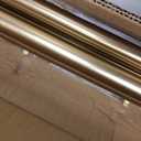 Double Blackout Curtain Rods 72 to 144 Inches (6-12 Feet),1-Inches Front and 5/8 Inches Back Adjustable End Cap Double Window Drapery Rod for Drapes and Curtains,Warm Gold