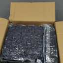 Wexninaz 50 Pcs Black Washable Removable Universal for Wedding Party Dining Banquet Polyester Spandex Stretch Slipcovers Chair Covers