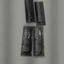 HBL' 4 Pack | 5.9 Inch Closet Door Pulls, 304 Stainless Steel Sliding Closet Finger Pull, Recessed Finger Pull for Bypass, Pocket and Barn Door, Black