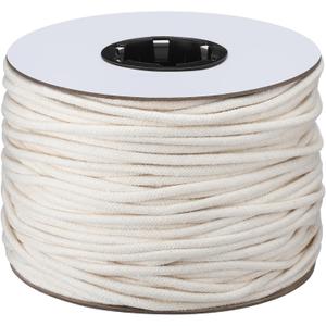 VitalCozy 1/4" Cotton Piping Cord 6 mm Natural Cording for Sewing Piping for Pillows and Other Soft Welt Applications (200 Yds)