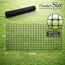 Thyle 48 Inch x 100 ft Plastic Mesh Fence Roll Reusable Temporary Mesh Snow Fence Safety Construction Black Fencing Garden Netting for Outdoor Garden Yard, Dog, Poultry, Pet, Deer Barrier