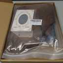 Miss U Hair Short Wavy Brown 70's Wigs for Men with Glasses Fake Teeth Halloween Party Wig Set