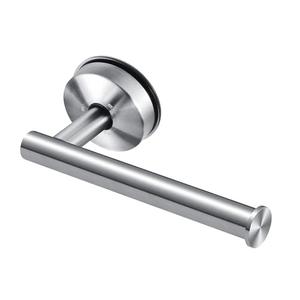 JOMOLA Suction Cup Toilet Paper Holder Bathroom Tissue Paper Stainless Steel Holder Toilet Paper Roll Dispenser Suction Shower Towel Hooks for Bathroom, Brushed Finish,1 PCS