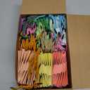 Harloon 60 Pcs Mini Paper Gift Bags Bulk Rainbow Assorted Color Tiny Gift Bags with Handles Colored Mothers Day Goodie Bags Wrap Totes for Wedding Birthday Favors 4 x 2.75 x 4.5 Inch (Macaron Colors)