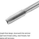 uxcell Thread Milling Taps, 5/16-18 UNC High Speed Steel (HSS) 3 Straight Flutes Machine Screw Thread Threading Tap, 6" Length (Extra Long)