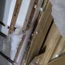 COMHOMA Makeup Vanity Desk with Mirror and Lights, Vanity Table and Chair Set with 4 Drawers and Charging Station, Bedroom Dresser Mirror& Adjustable 3 Color Modes, Storage Shelf, 32In White and Gold