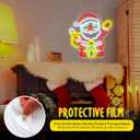 Mudder Winter Santa Claus Neon Sign Dimmable Neon Signs for Wall Decor LED Light up Sign for Bedroom Cafe Bar Living Room Light Signs for Winter Baby Shower Party Gift (13.8 inch)