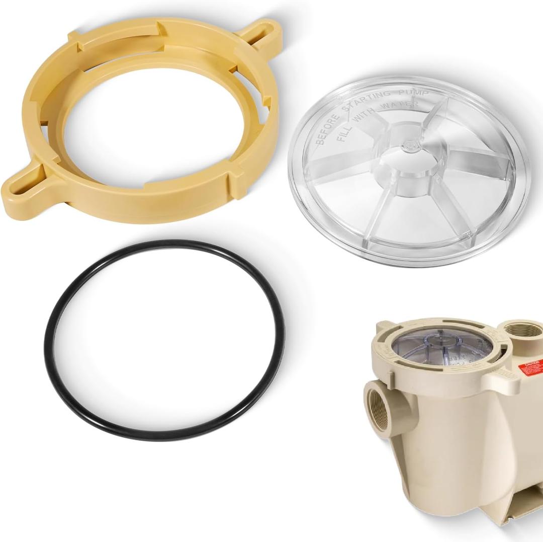 Lid, Lock Clamp and O-Ring Replacement Parts Kit Fit for Whisperflo and IntelliFlo Pool Pump, Replace 357151, 357199, 350013