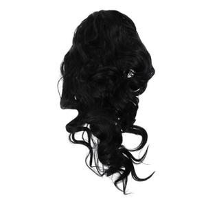 1 Set Long Wavy Wig Hat Ice Ribbon Wig Extensions Women Hair Bun Extensions Curly Hat for Women
