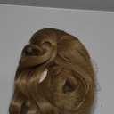 PARTY ZONE Long Brown Cosplay Wig For Men - Full Head Wavy Curly Role Play Anime Wigs for Party Hair Aquaman Moses Halloween Costume Wig Brown