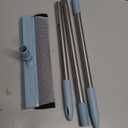 Window Squeegee for Home, 2-in-1 Window Cleaner Tool with Rubber Blade and Sponge Scrubber, Window Washing Kit with Extension Pole 44'', Scrubber for Car Windshield, Shower Door Cleaning