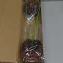 Ling's moment Anthurium Artificial Flowers, 8pcs Faux Anthurium Stems, PU Foam Greenery Plant for DIY Wedding Bouquets Centerpieces Arrangements Bridal Shower Party Home Decorations, Brown