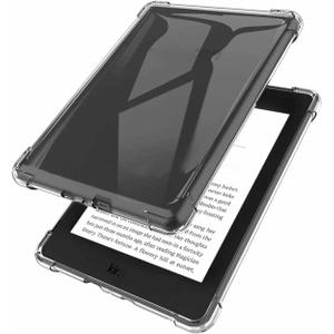 Clear TPU Back Case for 7" Kindle Fire 7 Tablet (9th/7th/5th Generation) (2019/2017/2015) with Reinforced Corner Slim Lightweight Transparent Shockproof [Impact Resistant] Thin Shell, Clear