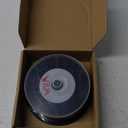 25 Pcs CD-R Blank Discs 700mb 80 Min 52x Vinyl Recordable Disc with White Inkjet Printable Center and Black Recording Surface for Music Data