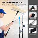 Mister Rui 9-Piece 18" Paint Roller Kit with Extension Pole 4 FT