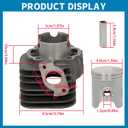 Silscvtt Cylinder Piston Ring Gasket Top End Kit Replacement for Polaris 90 Sportsman 2001 2002 2003 2004 2005 2006 Replacement for 0450007 0450004 0450009