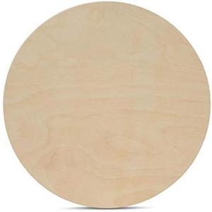 Wood Circles 12 inch 1/2 inch Thick, Unfinished Birch Plaques, Pack of 1 12 inch Wood Circle for Crafts and Blank Sign Rounds, by Woodpeckers