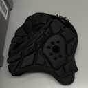 COOLOMG Soft Shell Flag Football Helmet 7v7 Rugby Helmet Scrum Cap Soccer Padded Headgear Adjustable Head Protector for Youth Kids Adults (Large, Black)