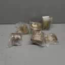 Goodluck 300 Piece Gold Glitter Disposable Plates for 50 Guests, Plastic Plates for Party, Wedding, Dinnerware Set of 50 Dinner Plates, 50 Salad Plates, 50 Spoons, 50 Forks, 50 Knives, 50 Cups