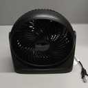 Amazon Basics Air Circulator Fan, Desk Fan for Bedroom, Home and Office, With 90-Degree Tilt Head, 3 Speed Settings, Lightweight (3 LBS), 35 Watts, Black, 11.1"W x 6.3"D x 10.9"H