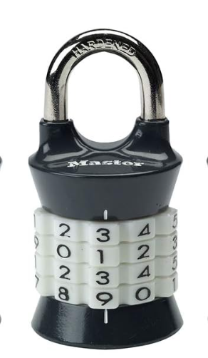 Master Lock Word Combination Lock, Set Your Own Combination Lock for Gym and School Lockers, Indoor Combo Padlock, 1535D