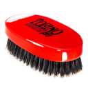 Torino Pro Wave Brush - Medium Hard Oval Palm/Military Bristle Brush - 360 Waves - Red (1 Count (Pack of 1))