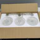 3 Light Gold Brass Bathroom Light Fixture,Brush Gold Vanity Lighting Over Mirror,Cute Milk White Glass Flower Lampshade,E26 Socket(Bulbs Not Included)