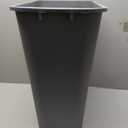 Amazon Basics Lightweight Rectangular Commercial Office Wastebasket, 10 Gallons, Grey