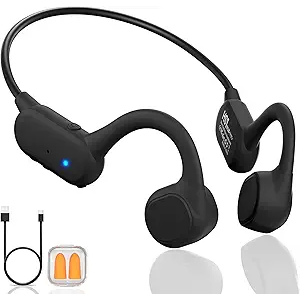 2025 Bone Conduction Headphones,Open Ear Wireless Bluetooth 5.4 Earphones with Mic,Premium Sound Quality 12Hrs Playtime Sports Headphones，IPX5 Sweat Resistant for Running, Walking，Cycing