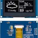 Hosyond 2.42 inches 128x64 IIC I2C OLED Display Module SSD1309 Driver OLED Screen Module for Arduino R3 ESP32 (White)