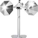 Bird Scare Reflective Device,Silver, Wind Powered Spinning, Bird Reflectors, Keep Pigeon Woodpeckers and Seagull Away for Garden Patio Yard,1PCS