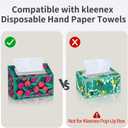 Acrylic Hand Towel Box Cover Compatible with Kleenex Disposable Hand Towels,Wall-Mounted Paper Towel Dispenser for Bathroom, Tabletop, Office, Car