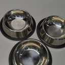 3Pcs Stainless Steel Dog Bowls Set - Non-Slip Food and Water Bowl 13 Oz - Dishwasher-Safe, Rust Resistant Metal Pet Bowls for Small/Medium/Large Sized Pets (Classic)