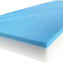 FoamRush 2" x 24" x 72" Gel Memory Foam Bench Cushion Replacement Medium Firm (Upholstery Foam, Rubber Padding, Seat Replacement, Upholstery Sheet, Couch, Sofa Cushion, Mattress) Made in USA