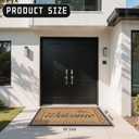 Yimobra Welcome Mat, Heavy Duty Sturdy Door Mats for Home Entrance Outdoor Indoor, Front Doormat for Outside Patio Floor Entry Porch Garage Office, Waterproof, Low Profile, 60 x 36, Yellow