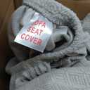 Soothing Home Sofa Covers, Sofa Hero Covers for Couch, Couch Cushion Covers, Sofa Covers Washable Sectional Couchs Covers Stretch Slipcovers for Pets (Light Gray,Large Single Seat Cover)