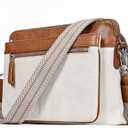 Genuine Leather Crossbody Bags for Women - Cute Small Crossbody Purse with Wide Strap for Travel, Work & Daily