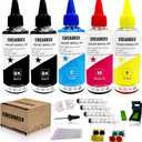 COCADEEX 500ml Ink Refill Kit Works with PG-285XL CL-286XL Ink Cartridges,Compatible with PIXMA TS7720 TS7722 TR7820 Printer