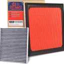 OIFILLIO Cabin Engine Air Filter Kit for 2019-2024 RAV4 (NOT HYBRID), 2018-2024 Camry (NOT HYBRID), 2020-2025 Highlander (NOT HYBRID), Replaces 17801-25020 & 87139-58010 (for gasoline model (Red))