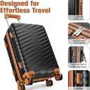3 Piece Luggage Set with Travel Backpack, 20 PC Hardside Suitcase with Spinner Wheels, Flight Approved Carry On Luggage with YKK Zippers & TSA Lock