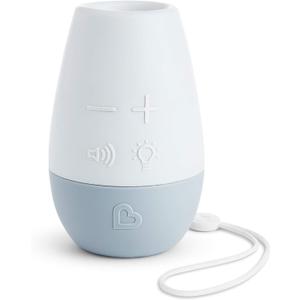 Munchkin Shhh Baby Sleep Soother White Noise Sound Machine and Night Light, Portable for Travel, Blue