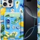 Petocase for iPhone 16 Wallet Case Card Holder Slot Slim Fit Flexible TPU Gel Rubber Soft Skin Silicone Protective Phone Case Cover for Apple iPhone 16 6.1 inch Blue Tableware