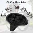 Bicycle Seat, Bike Seat for Women Men Extra Comfort Wide, Oversized Comfortable Seats Saddle for Peloton Bikes, Fit for Exercise Bikes, Electric Bikes, Mountain Bikes, Cruiser Bikes