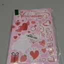 Valentines Day Decorations, 9 Sheets Valentine Window Clings Decor, Red Heart Stickers for Home, Office, Classroom, Romantic Cupid Decals Dcor