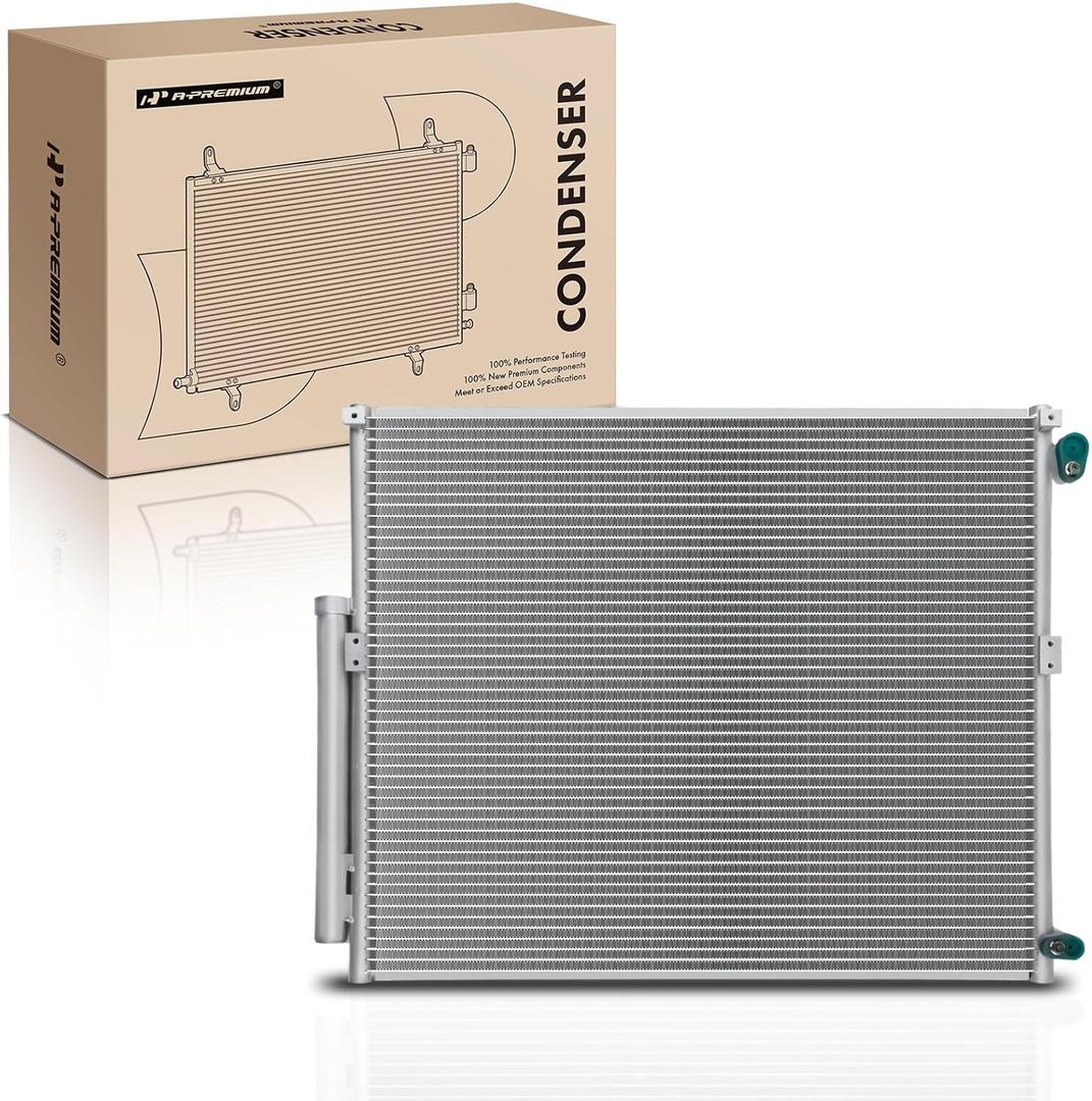 A-Premium Air Conditioning A/C Condenser Compatible with Toyota 4Runner & Lexus GX470 2003 2004 2005 2006 2007 2008 2009, 4.0L 4.7L, Replace# 8846135150