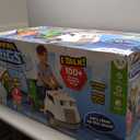 Kid Trax Real Rigs Toddler Recycling Truck Interactive Ride On Toy, Kids Ages 1.5-4 Years, 6 Volt Battery and Charger, Sound Effects, 9 Recycling Accessories Included,Green