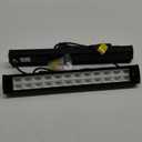 50W Black Light Bars Waterproof Portable 395-405nm UV LED Blacklights with Plug+ON/Off Switch+5ft Cord for Fluorescent Poster/Body Paint/Bedroom/Uranium Glass Display/Xmas Glow Party(2 Pack)