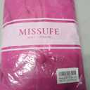 Missufe Women's Sleeveless V Neck Wrap Ruched Bodycon Party Cocktail Sheath Slit Midi Dress (Pink, L)