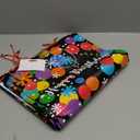 Unique Bright Stars & Dots Birthday Gift Bag, 22" x 16", Multicolor Pack 4