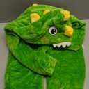 TONWHAR Dinosaur Costume for Toddler Boys & Girls, Cute Baby Animal Romper Halloween Dress Up Onesie (5T, Green)